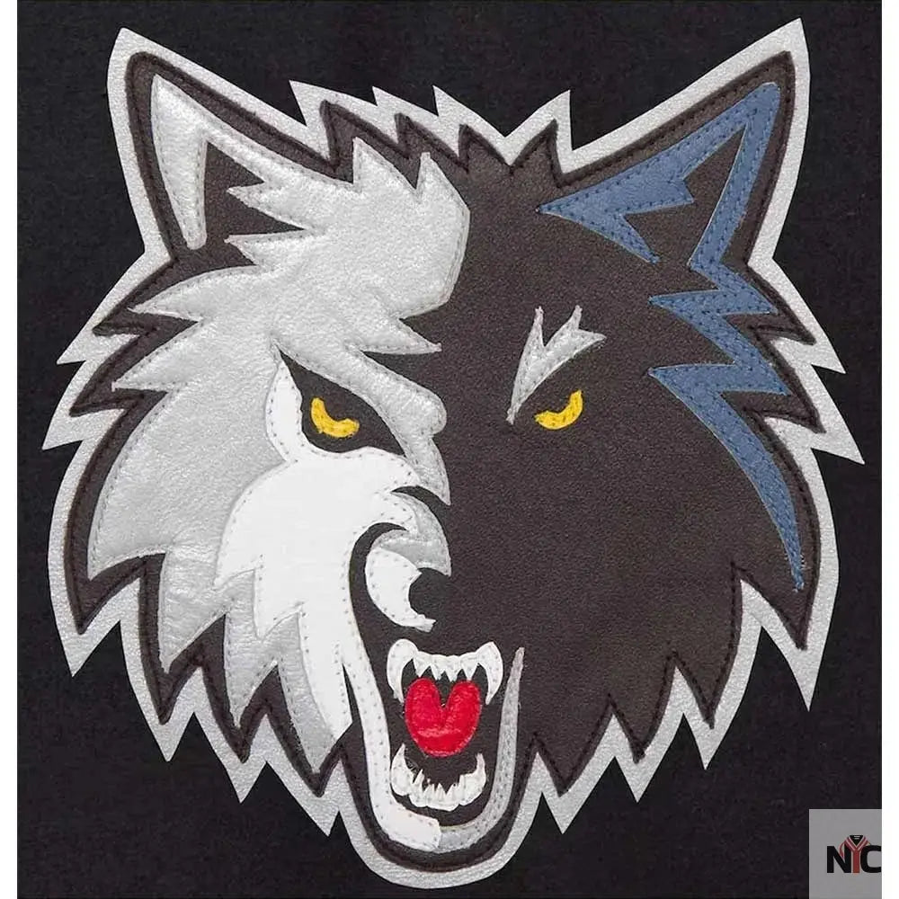 Minnesota Timberwolves Domestic Black and Royal Jacket
