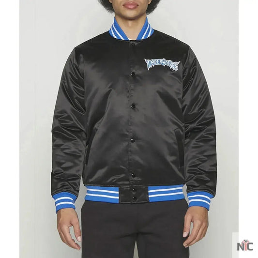 Minnesota Timberwolves Heavyweight Satin Jacket
