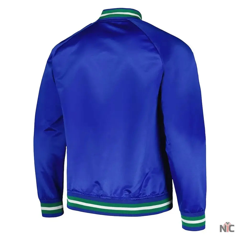 Minnesota Timberwolves Throwback Wordmark Blue Jacket