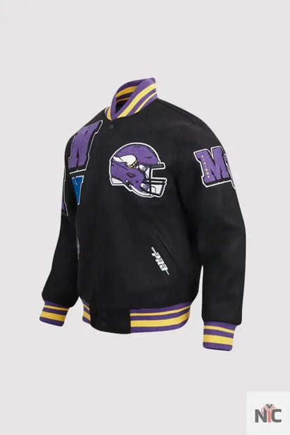 Minnesota Vikings Pro Standard Mashup Varsity Jacket
