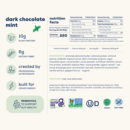 dark chocolate mint energy bars