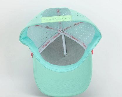 Mint Green Rope Hat - Chippopotamus Pink