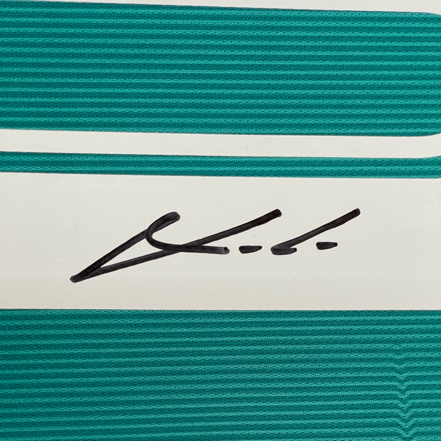 Framed Autographed/Signed Luka Modric 35x39 Real Madrid Teal Soccer Jersey Beckett BAS COA