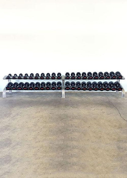 Three Tier 15 Pairs Dumbbell Rack - Muscle D Fitness - Commercial Grade 3 Tier Dummbbell Rack