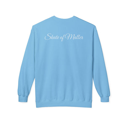 Monotone Skate Like Nobody's Watching Unisex Fleece Crewneck Sweatshirt