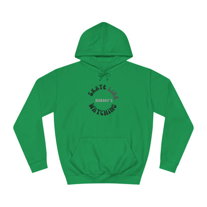 Monotone Skate Like Nobody's Watching Unisex Hoodie