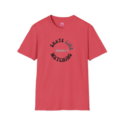 Monotone Skate Like Nobody's Watching Unisex T-Shirt