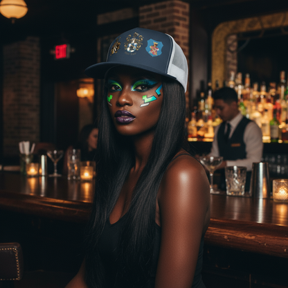 Mor Luv Yuropa Family Crest Trucker Cap