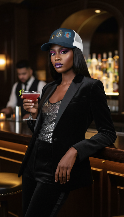 Mor Luv Yuropa Family Crest Trucker Cap