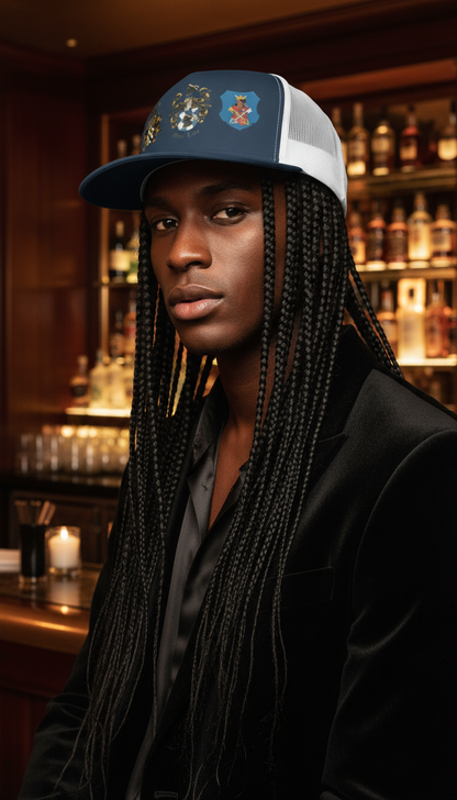 Mor Luv Yuropa Family Crest Trucker Cap