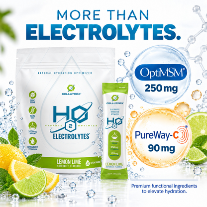 H2O ELECTROLYTES™ - Lemon Lime | Zero Sugar Electrolyte Powder