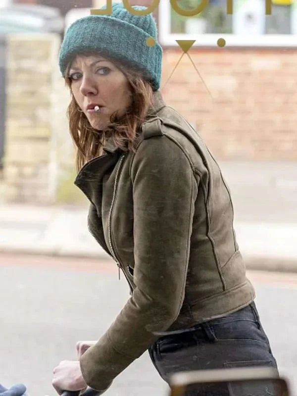 Motherland S02 Diane Morgan Suede Leather Jacket