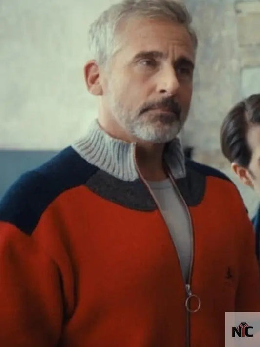 Mountainhead 2025 Steve Carell Bomber Jacket