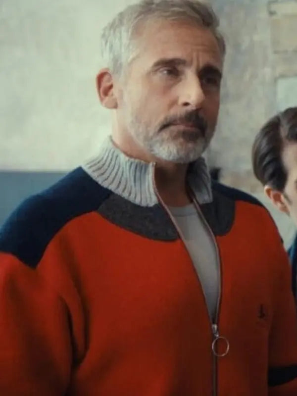 Mountainhead 2025 Steve Carell Bomber Jacket