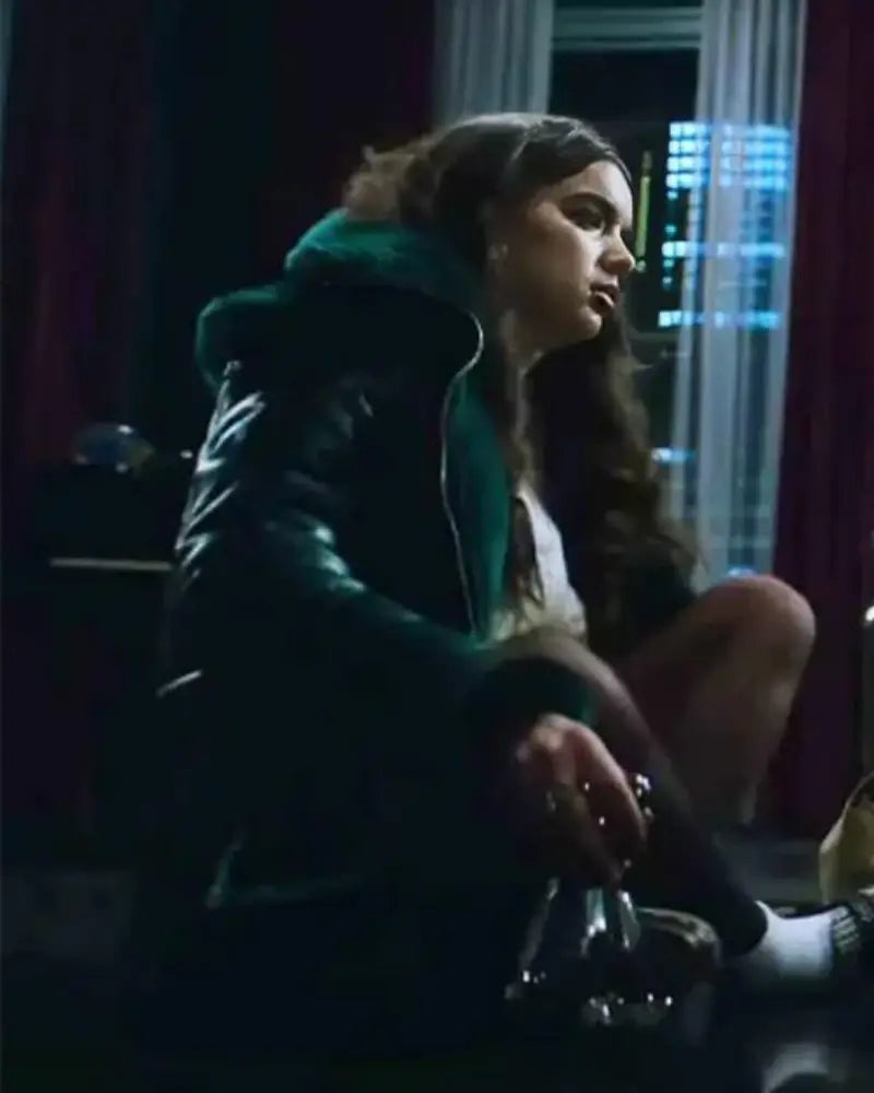 Smile 2 Dylan Gelula Green Shearling Jacket