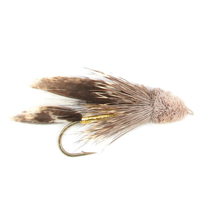Muddler Minnow Streamer Fishing Fly - 12 Flies Hook Size 6