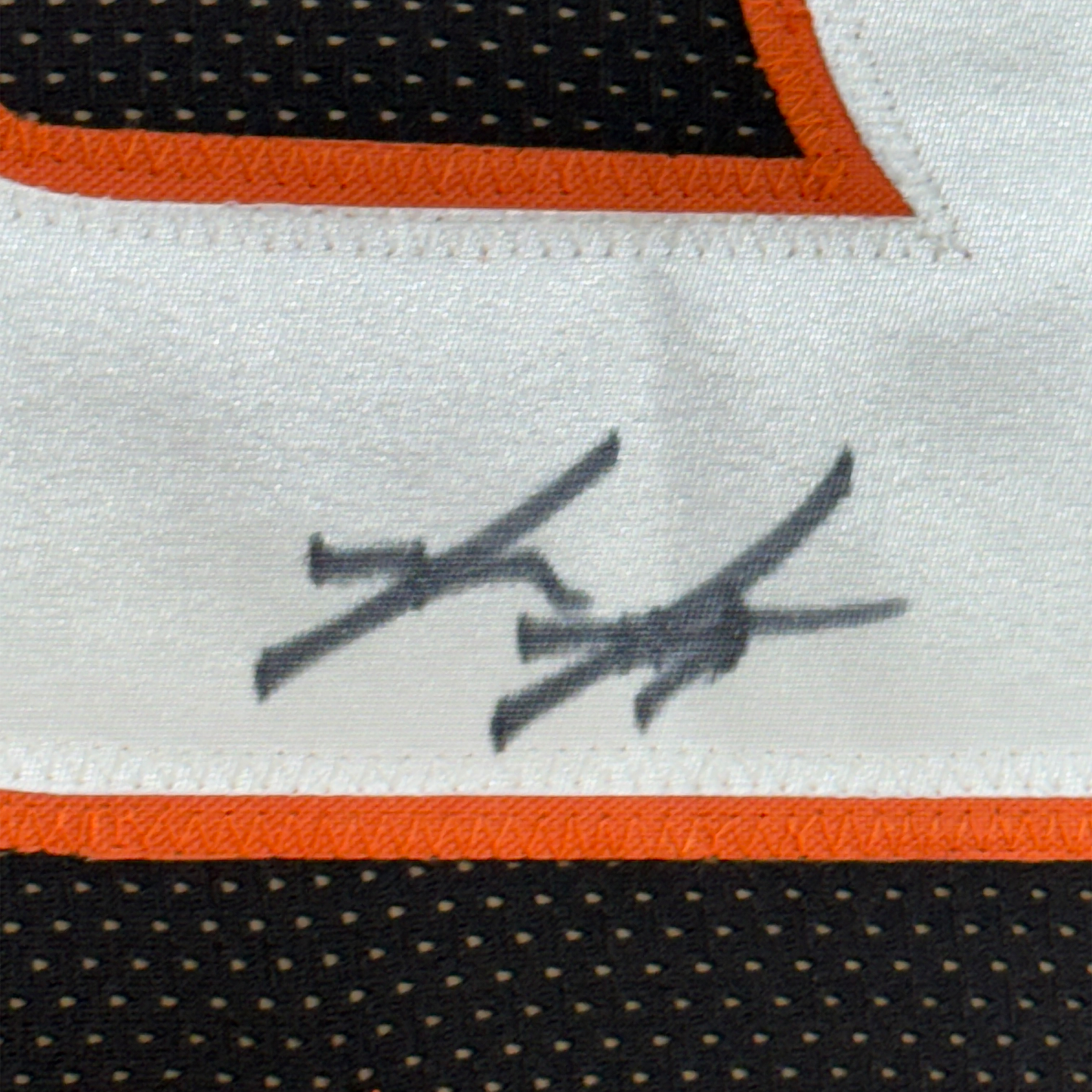 Framed Autographed/Signed Myles Murphy 35x39 Cincinnati Black Football Jersey JSA COA