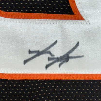 Framed Autographed/Signed Myles Murphy 35x39 Cincinnati Black Football Jersey JSA COA