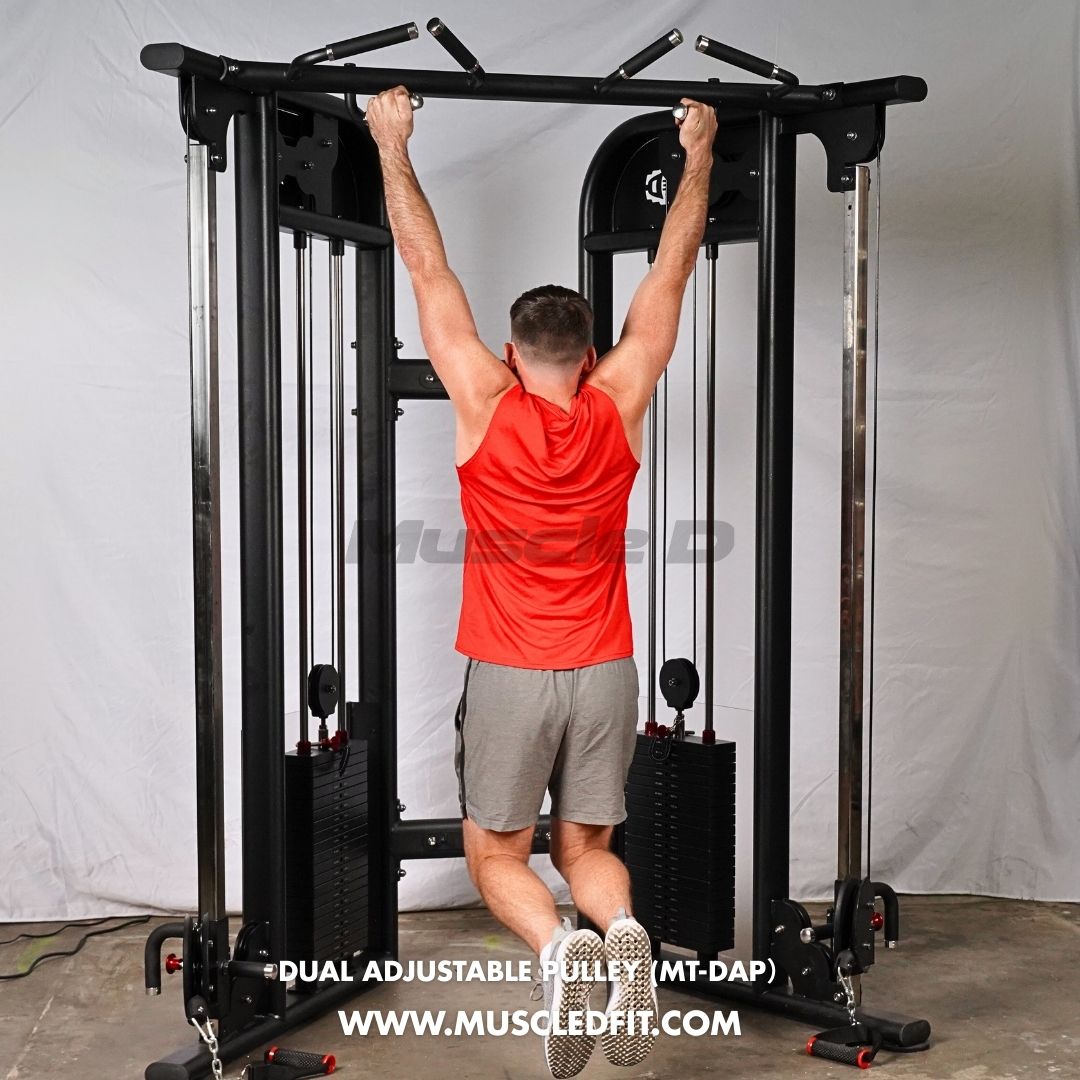 Muscle D Fitness Dual Adjustable Pulley – Two Stack Cable Machine