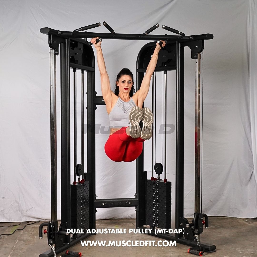 Muscle D Fitness Dual Adjustable Pulley – Two Stack Cable Machine