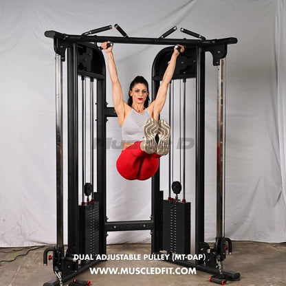 Muscle D Fitness Dual Adjustable Pulley – Two Stack Cable Machine