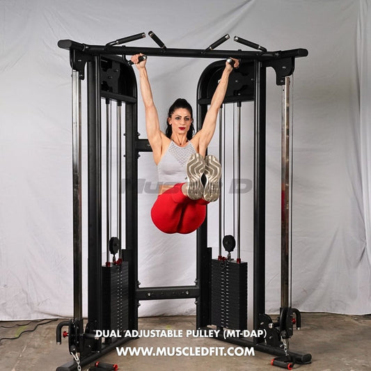 Muscle D Fitness Dual Adjustable Pulley – Two Stack Cable Machine