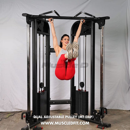 Muscle D Fitness Dual Adjustable Pulley – Two Stack Cable Machine