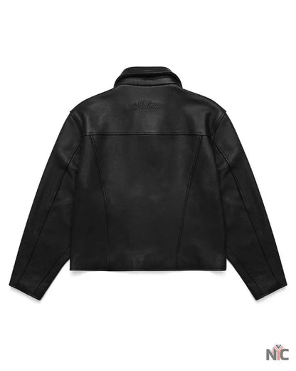 Mutimer Black Leather Jacket