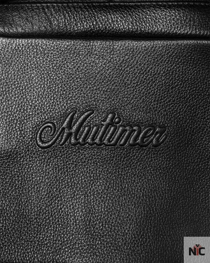 Mutimer Black Leather Jacket