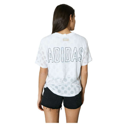adidas Women's Burnout Dots T-Shirt - White/White