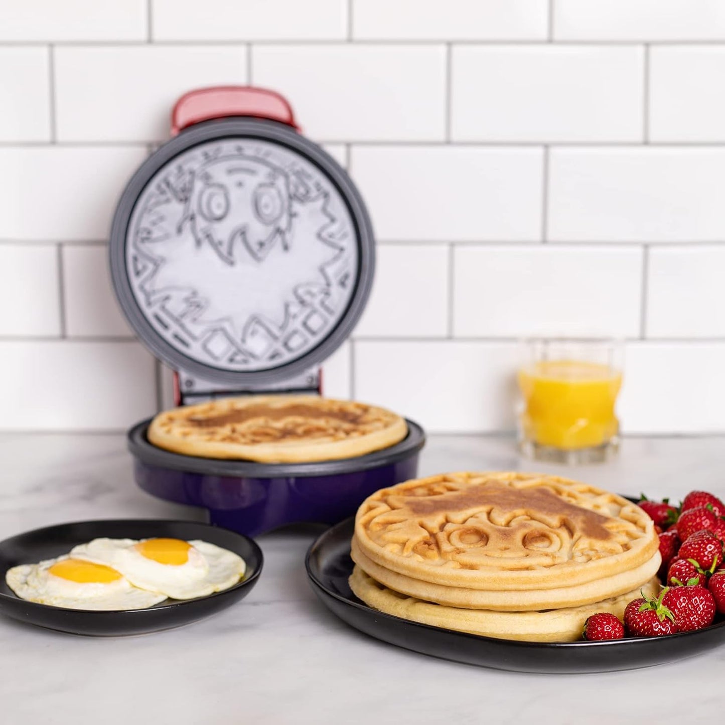 Uncanny Brands My Hero Academia Waffle Maker - Izuku Midoriya on Your Waffles - Waffle Iron