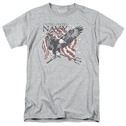 Navy Trident Mens T Shirt Athletic Heather Officially Licensed