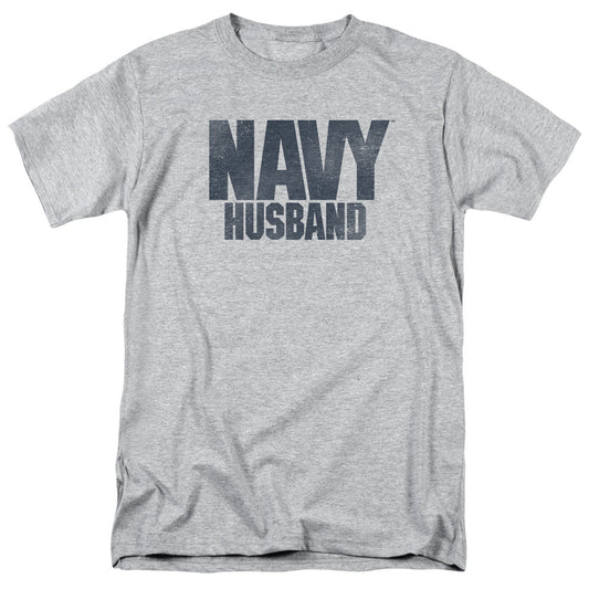 Navy Husband Mens T Shirt Athletic Heather Officially Licensed