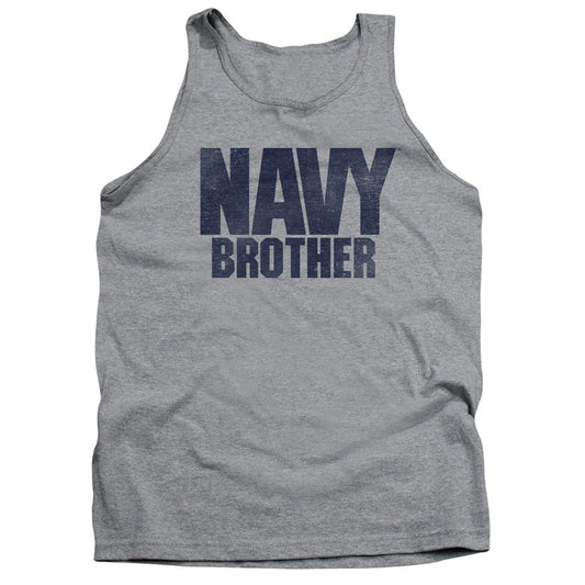 Navy Brother Mens Tank Top Shirt Athletic Heather Officially Licensed