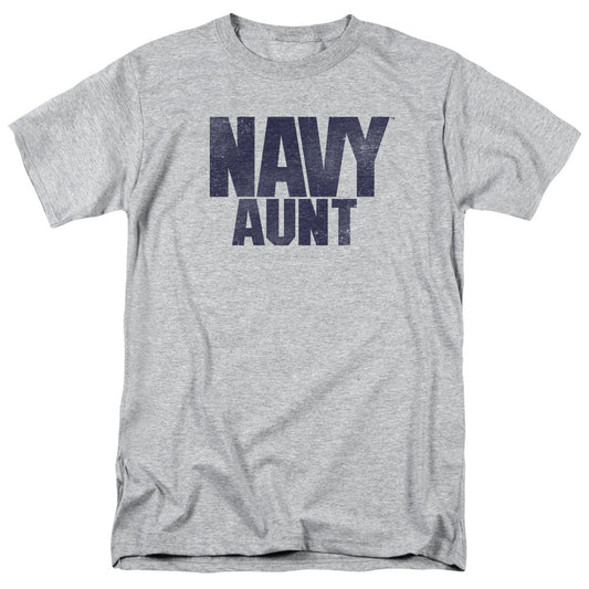 Navy Aunt Mens T Shirt Athletic Heather Officially Licensed