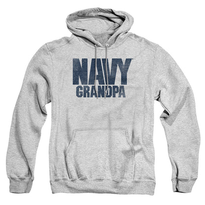 Navy Grandpa Mens Hoodie Athletic Heather Officially Licensed