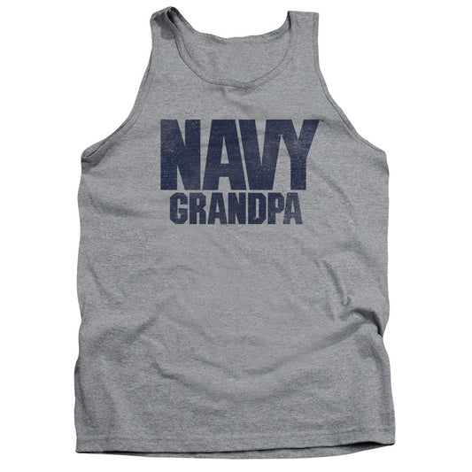 Navy Grandpa Mens Tank Top Shirt Athletic Heather Officially Licensed