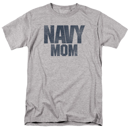Navy Navy Mom Mens T Shirt Athletic Heather Officially Licensed