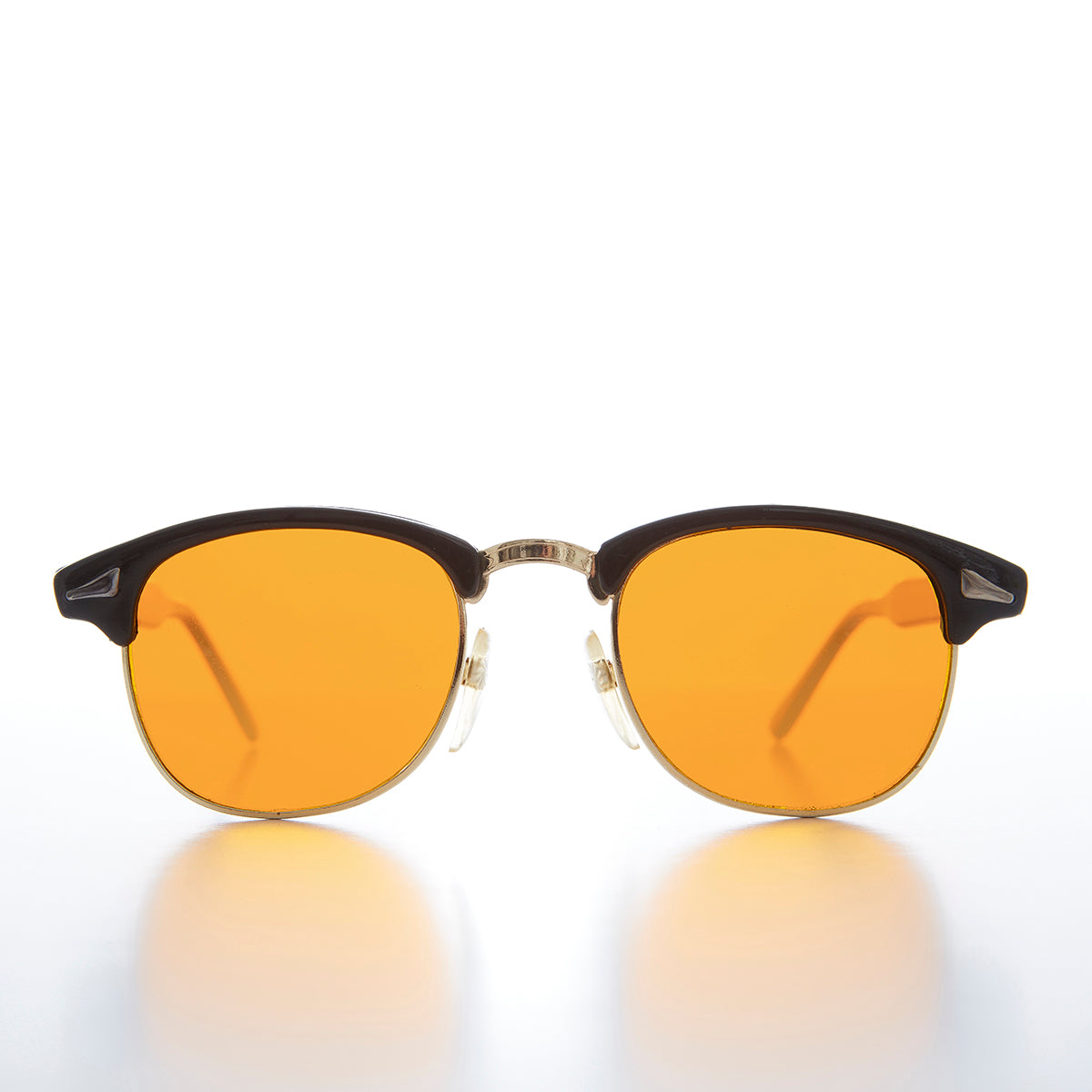 Half Frame Amber Lens Sunglasses - Eaton