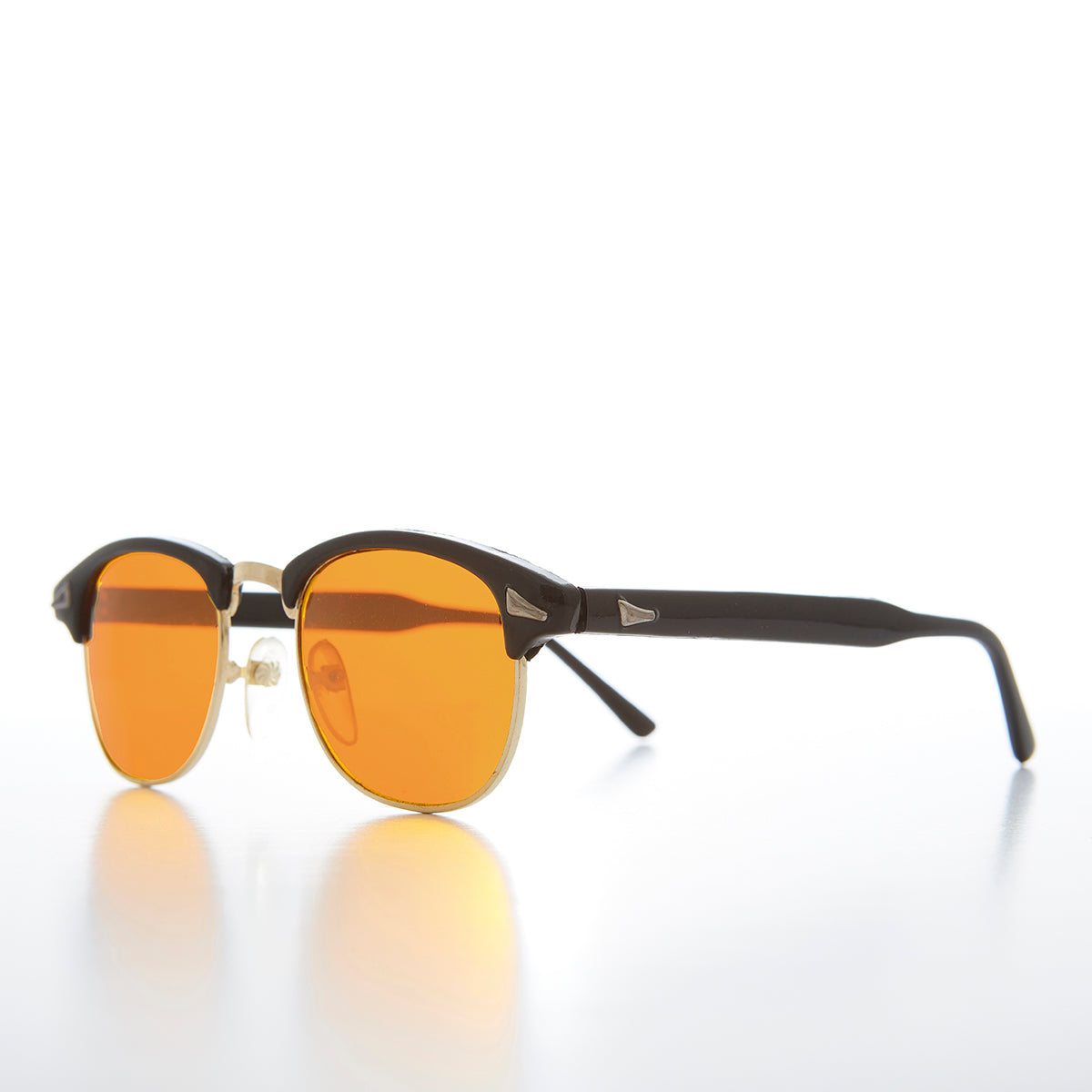 Half Frame Amber Lens Sunglasses - Eaton