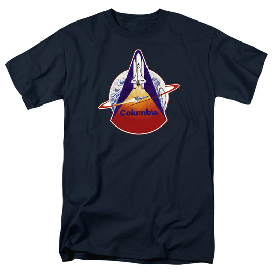 Nasa Sts 1 Mission Patch Mens T Shirt Navy Officially Licensed