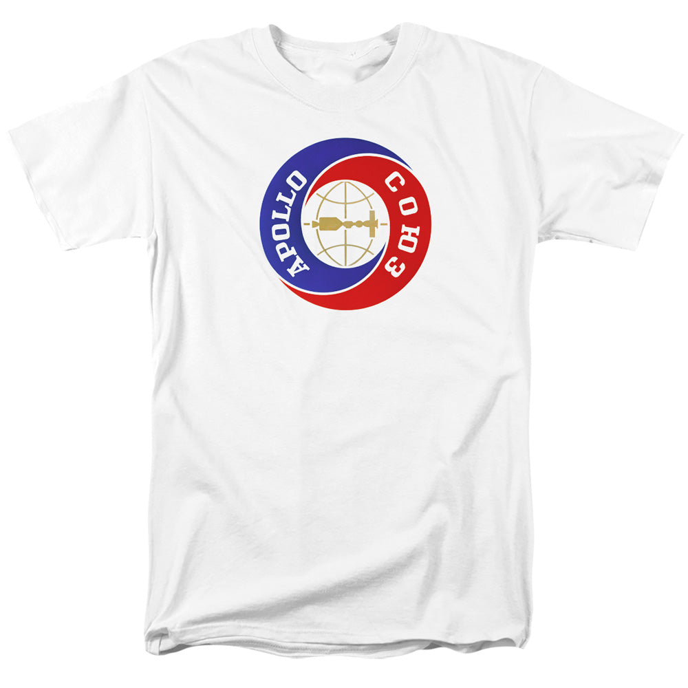 Nasa Apollo Soyuz Mens T Shirt White Officially Licensed