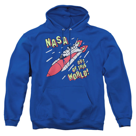 Nasa Out Of This World Mens Hoodie Royal Blue Officially Licensed