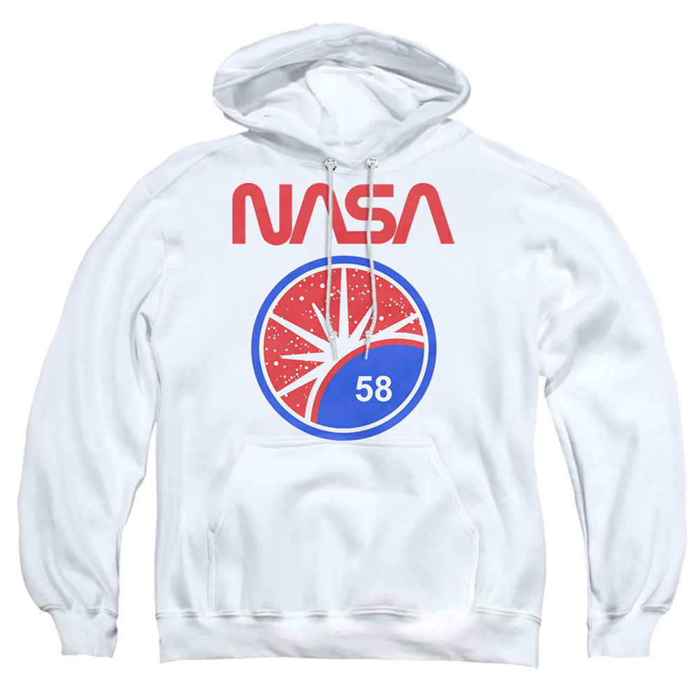 Nasa Stars Mens Hoodie White Officially Licensed