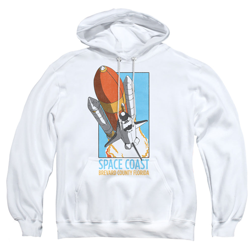 Nasa Space Coast Mens Hoodie White Officially Licensed