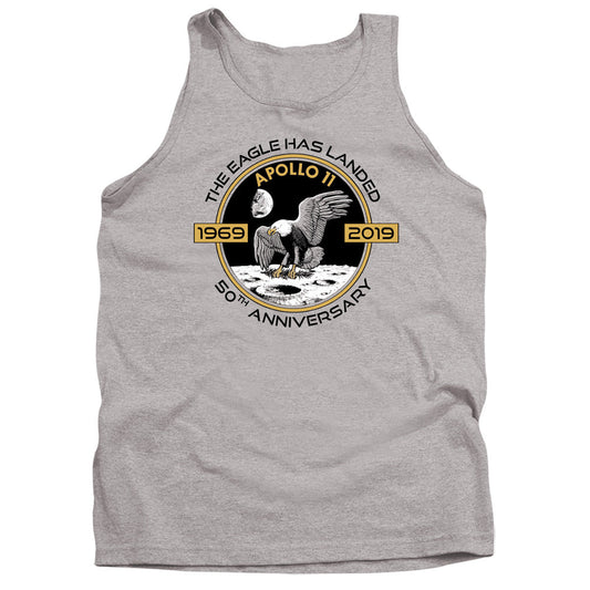 Nasa Apollo Circle 50Th Mens Tank Top Shirt Athletic Heather Officially Licensed