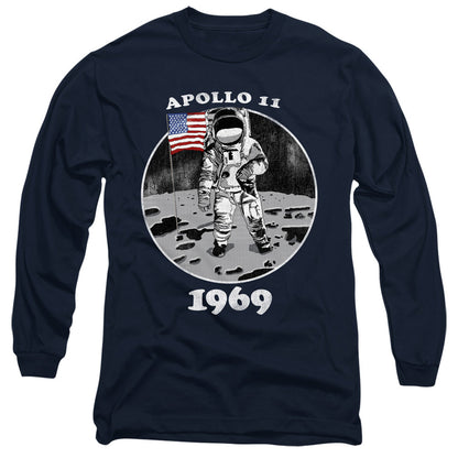 Nasa Not Fake Mens Long Sleeve Shirt Navy Officially Licensed