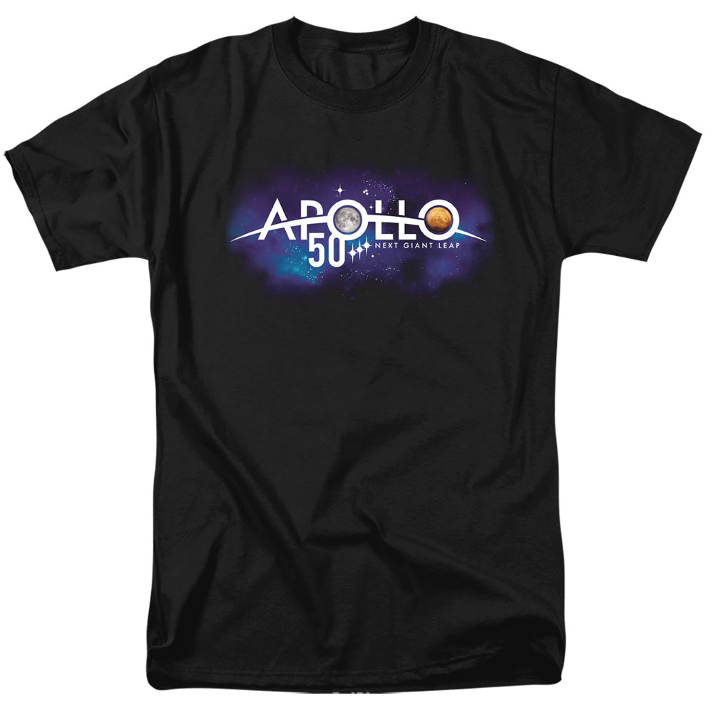 Nasa Next Giant Leap Mens T Shirt Black Officially Licensed