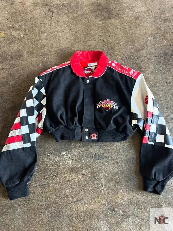 NASCAR Coca Cola 600 Black Cropped Jacket