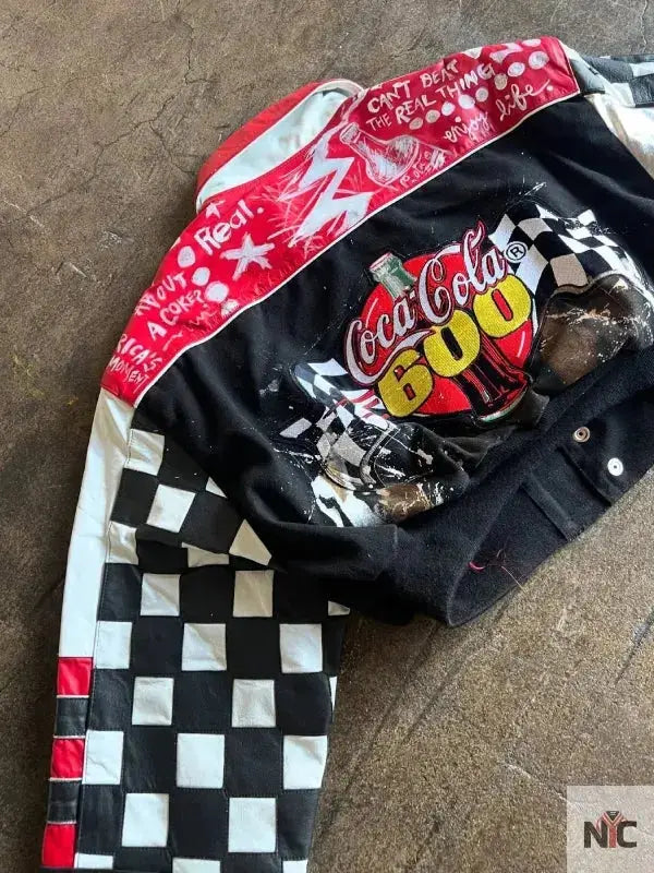 NASCAR Coca Cola 600 Black Cropped Jacket